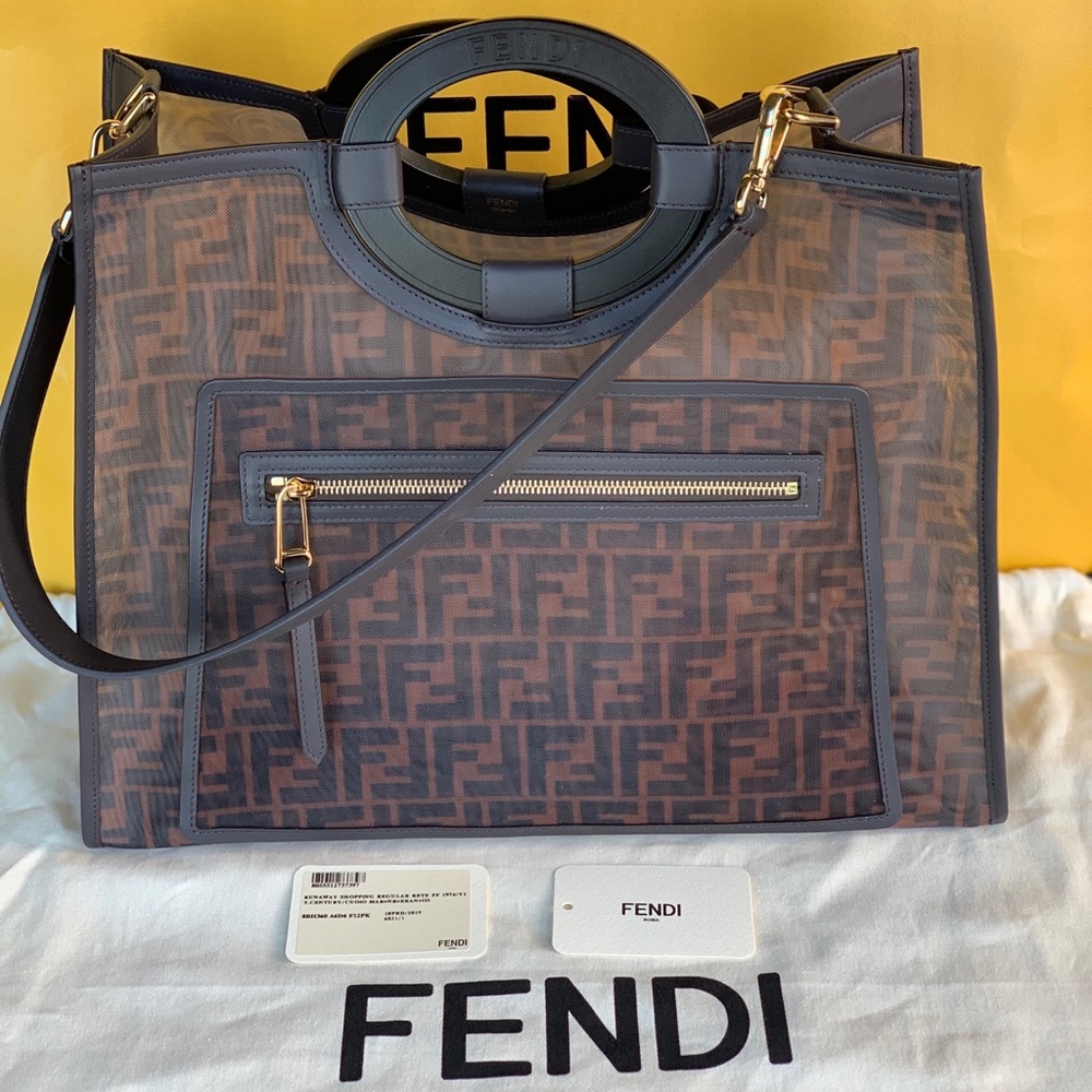 Authentic BNWT Fendi Zucca Shopper Purse